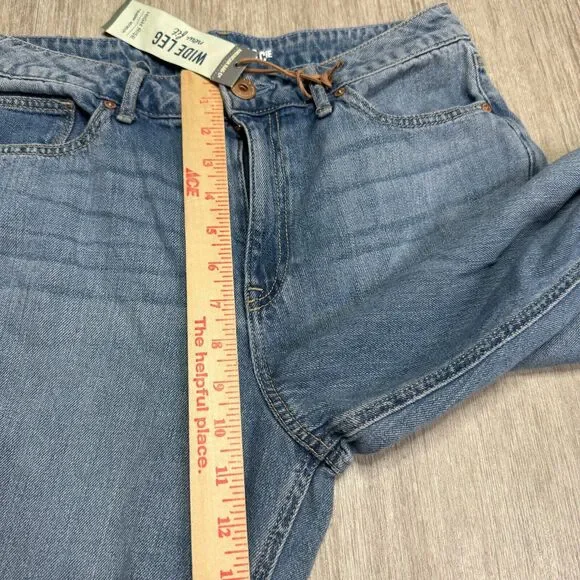 American Rag Cie Womens Jeans Cropped Wide Leg Distressed Size 9 NEW 100% Cotton - Picture 8 of 16